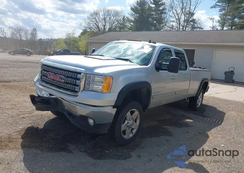 2014 GMC Sierra 2500Hd Slt из США, поврежденный, VIN 1GT121C87EF192186